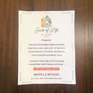 Seeds of Life Elixirs Holistic Remedies Book