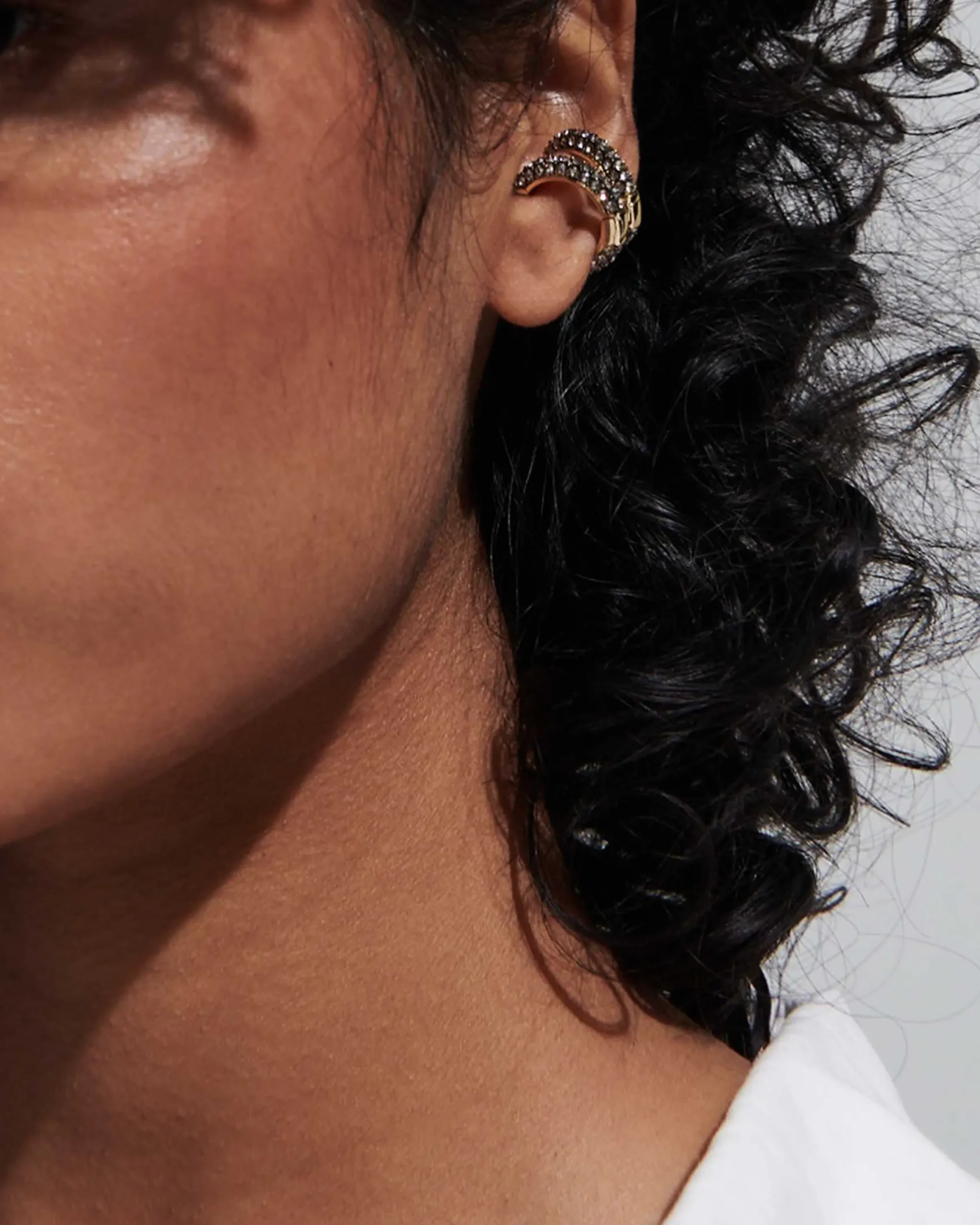 DEMARSON Lili Pavé Ear Cuff - Image 2