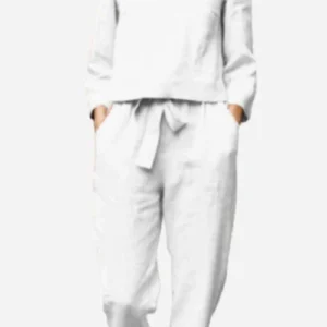 100% Cotton Linen Monochrome 2 Piece Set