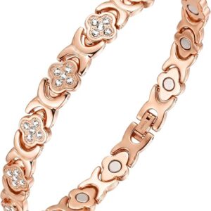 Feraco Copper Ankle Bracelet for Women, 99.99% Pure Copper Magnetic Anklet