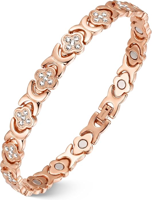 Feraco Copper Ankle Bracelet for Women, 99.99% Pure Copper Magnetic Anklet